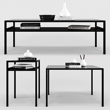 Sleek and Stylish Nyboda Coffee Tables 3D model image 1 