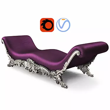 Elegant Classic Bench: Timeless Luxury 3D model image 1 