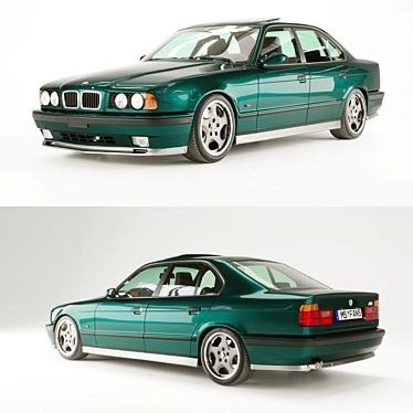 Classic BMW M5 (e34) Sedan 3D model image 1 