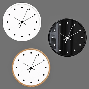Modern Minimalist Wall Clock  3D model image 1 