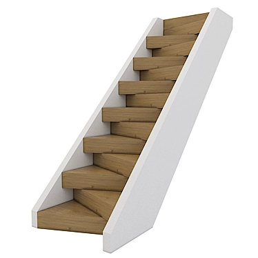 Modern Spiral Stairs: 1200x3600x3000mm 3D model image 1 