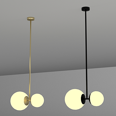 Elegant Biba Suspension Light by TATO Italia 3D model image 1 