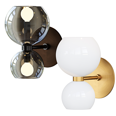 Sleek Wall Lamp with Dual Lighting - Lampatron ELITE B 3D model image 1 