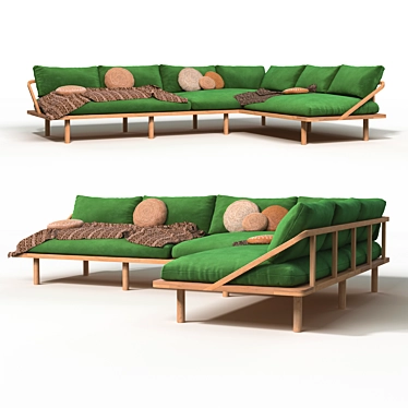 Bohemian Dreamer Couch 3D model image 1 