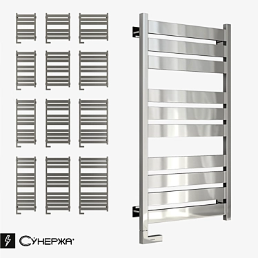 Sunerzha Centurion 2.0: Innovative Electric Design Radiator 3D model image 1 