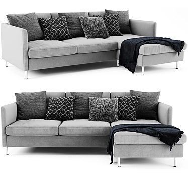 BoConcept Indivi Chaise Longue Sofa 3D model image 1 