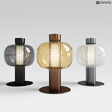 BONBORI Outdoor Table Lamp: Elegant Illumination for Your Outdoor Space 3D model image 1 