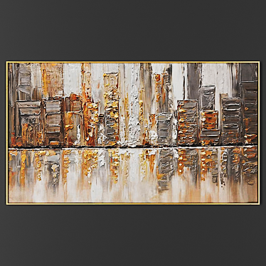 Elegant Framed Art Piece 3D model image 1 