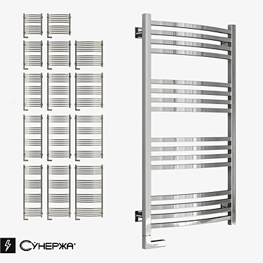 Sunerzha Arkus 2.0 Left: Electric Designer Radiator 3D model image 1 