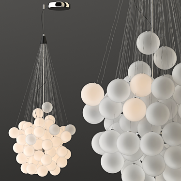 Modern Stochastic Suspension Light 3D model image 1 