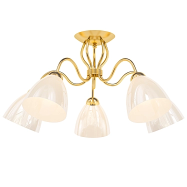 Elegant ALFA Adel Patin Chandelier 3D model image 1 