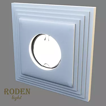 Roden Recessed Gypsum Lamp RD-111 3D model image 1 