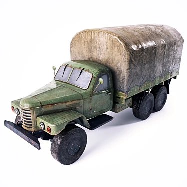 Durable Low Poly 3D Truck 3D model image 1 