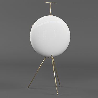 Luna Verticale: Elegant Torchiere by TATO 3D model image 1 