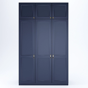 Custom-made Swing Door Cabinet Wardrobe - 1500x596x2500mm 3D model image 1 