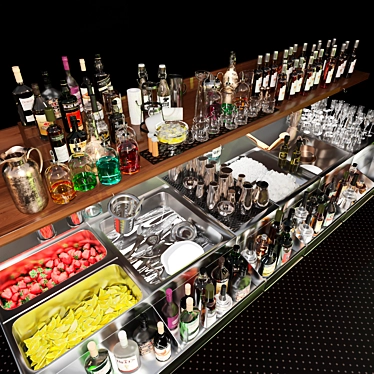 Ultimate Drink Collection: Pub, Bar, Cocktail, Ice, Whiskey 3D model image 1 