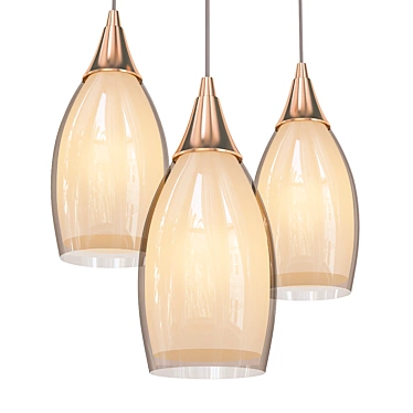 Cosmic Glass Pendant Light 3D model image 1 