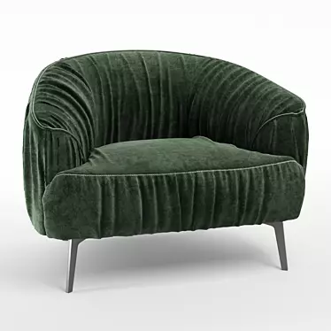 Sigmund Armchair: Stylish & Sophisticated Seating 3D model image 1 