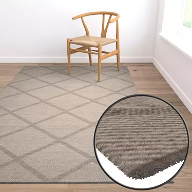 High-Quality Carpet Set with 3D Textures 3D model image 1 