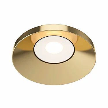 Golden Recessed Lighting Fixture - Kappell DL040-L10G4K 3D model image 1 