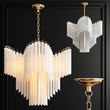 Stunning Pulsar Chandelier: Elegance Illuminated! 3D model image 1 