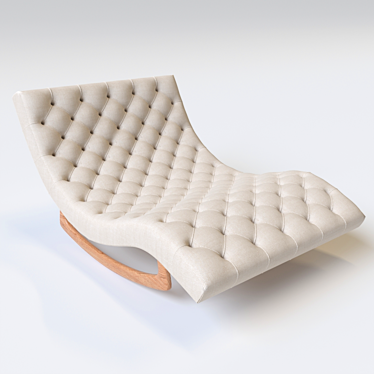 Sleek Pearsall Chaise Lounge 3D model image 1 