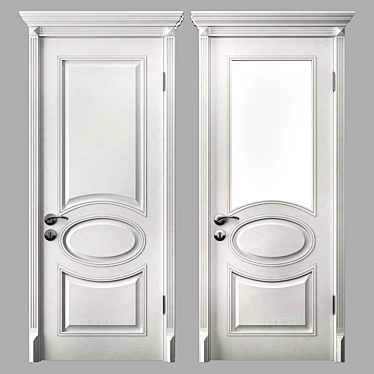 Classic Jazz Doors 3D model image 1 