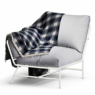 IKEA Outdoor Corner Armchair: Stylish and Cozy Addition 3D model image 1 