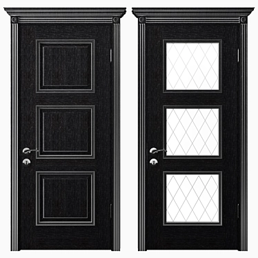 Elegant Triest Classic Doors 3D model image 1 