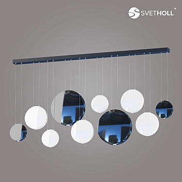 Elegant Albedo Chandelier 3D model image 1 
