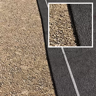 High-Quality Road Asphalt 3D model image 1 