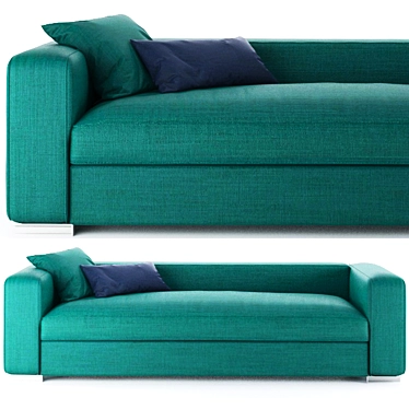 Convertible Snap Sofa: Contemporary Design, Compact Size 3D model image 1 