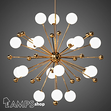 The Space Chandelier: Modern Elegance for Every Room 3D model image 1 