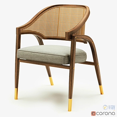 Elegant Ben Whistler Mantua Chair 3D model image 1 