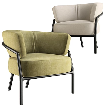 Minimalistic Meridiani NANI Sofa 3D model image 1 