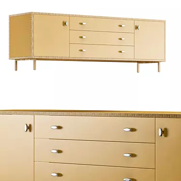 Modern Classon Sideboard 2 3D model image 1 