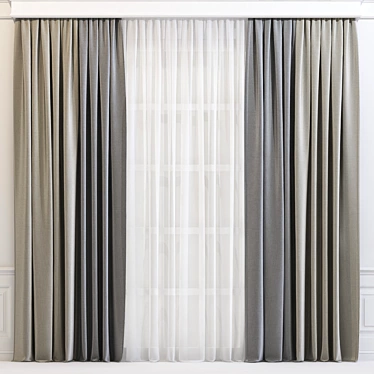 Chic Curtain 605 3D model image 1 