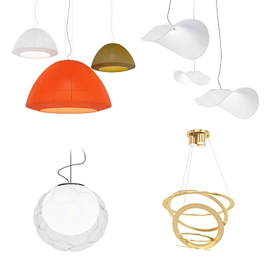 Modern Chandelier Collection 3D model image 1 