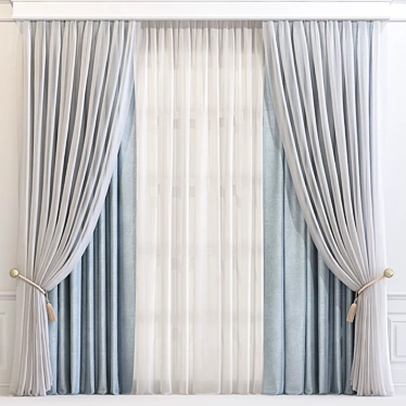 Elegant Drapes, Perfect for Any Decor 3D model image 1 