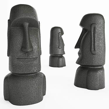 Mysterious Easter Island Moai Sculpture 3D model image 1 