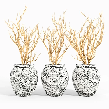 Axl Cement Planter: Modern Minimalist Design 3D model image 1 