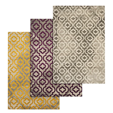 Luxury Carpet Set - High Quality Textures 3D model image 1 