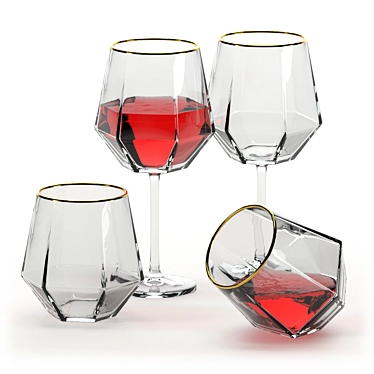 Sleek Glass Design 3D model image 1 