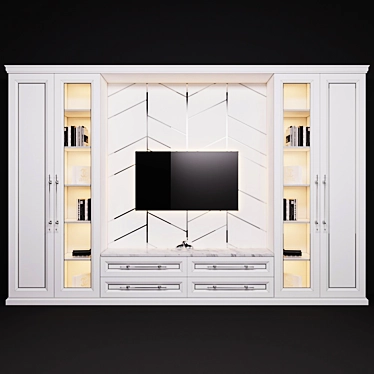 Elegant Room Wardrobe 3D model image 1 