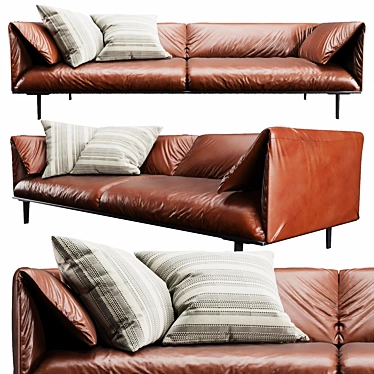 Elegant John-John Sofa: Perfect Blend of Style and Comfort 3D model image 1 