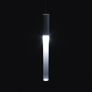 Modern Acrylic Tube Pendant Lamp 3D model image 1 