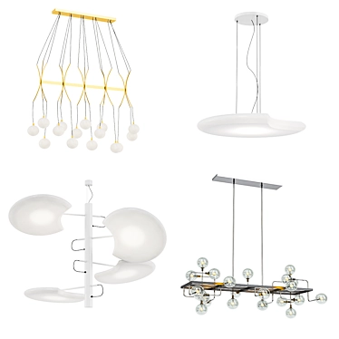Modern Chandeliers Collection 3D model image 1 