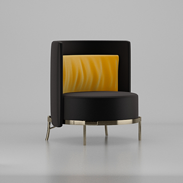 Elegant Minotti Tape Armchair 3D model image 1 