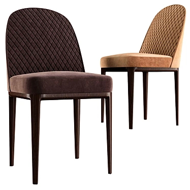 Elegant Paris Upholstered Chair 3D model image 1 