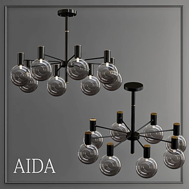 AIDA 8 Plafons: Versatile Lighting for Modern Spaces 3D model image 1 